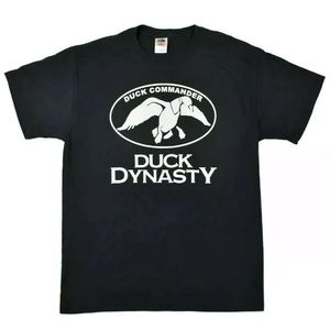 Black Fruit of the Loom Duck Dynasty Graphic T Lrg